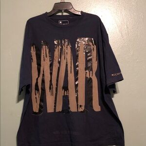 Rocawear Men's Dark Blue WAR Graphic Tee